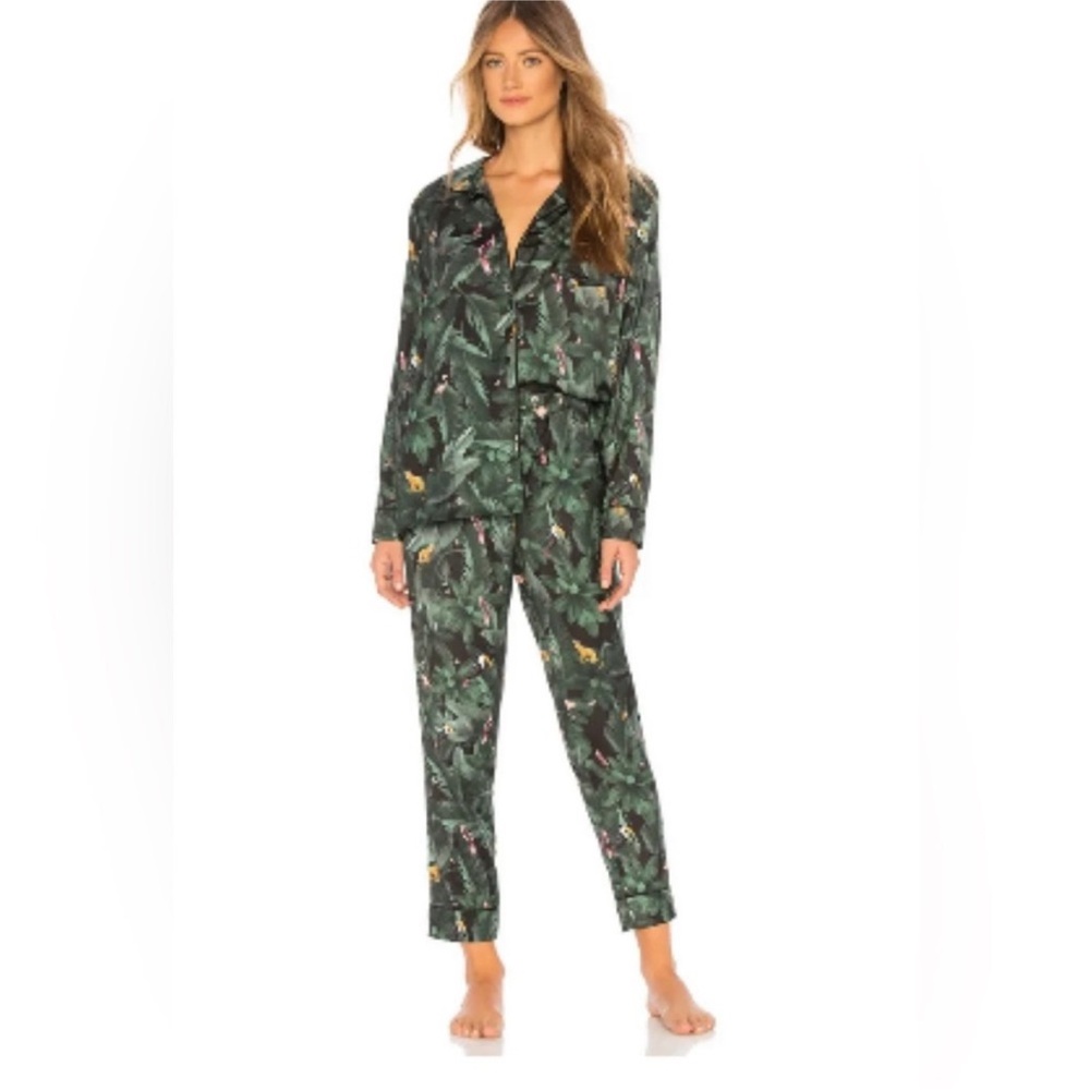 Plush Apparel @ REVOLVE Tropical Green Pajama Set